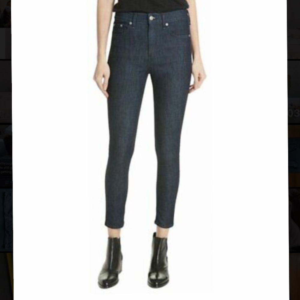 rag & bone high rise skinny ankle jeans